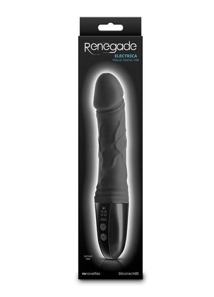 Renegade Electrica Rechargeable Silicone Vibrator - Black