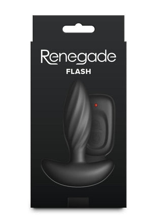 Renegade Flash Rechargeable Silicone Vibrating Anal Plug with Remote