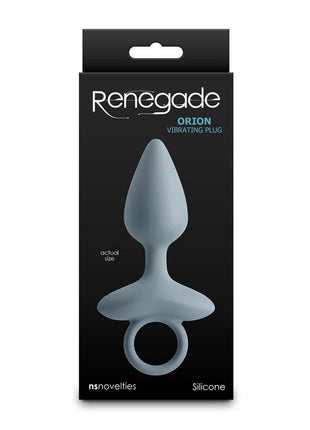 Renegade Orion Rechargeable Silicone Anal Plug - Gray/Grey