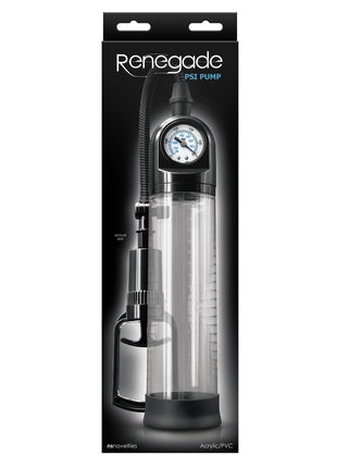 Renegade Psi Penis Pump - Black/Clear