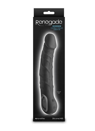 Renegade Rimmer Rechargeable Silicone Vibrator - Black