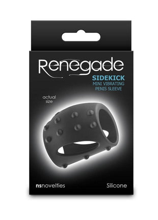 Renegade Sidekick Rechargeable Silicone Penis Sleeve - Black
