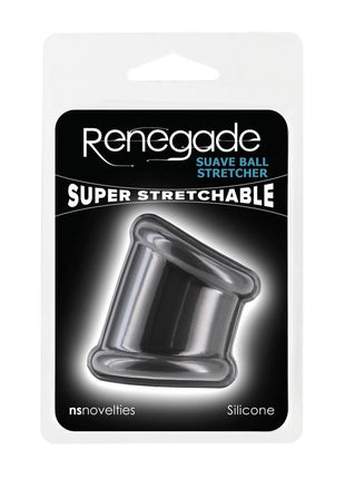 Renegade Suave Silicone Ball Strecher Cock Ring - Black