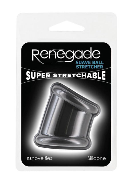 Renegade Suave Silicone Ball Strecher Cock Ring - Black