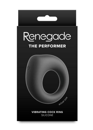 Renegade The Performer Rechargeable Silicone Vibrating Cockring - Black