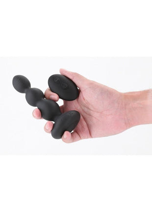 Renegade Valor Rechargeable Silicone Vibrating Anal Beaded Plug with Remote