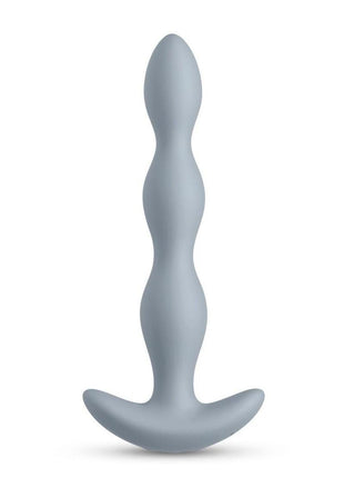 Renegade Vantage Rechargeable Silicone Vibrating Beads - Grey - 6.5in