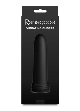 Renegade Vibrating Gliders Rechargeable Silicone Dilator - Black - 4 Piece/Set