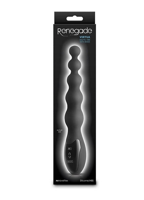 Renegade Virtua Rechargeable Silicone Vibrator - Black