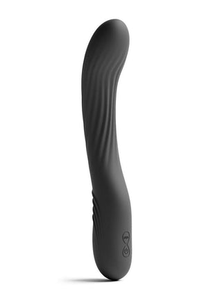 Renegade Wiggle Stick Rechargeable Silicone Flexible Gyrating Vibrator - Black - 7.5in