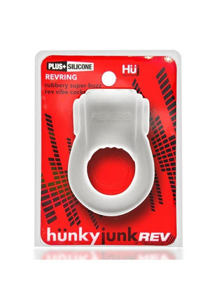 Revring Reverb Vibrating Cock Ring - White/White Ice