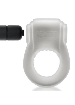 Revring Reverb Vibrating Cock Ring - White/White Ice