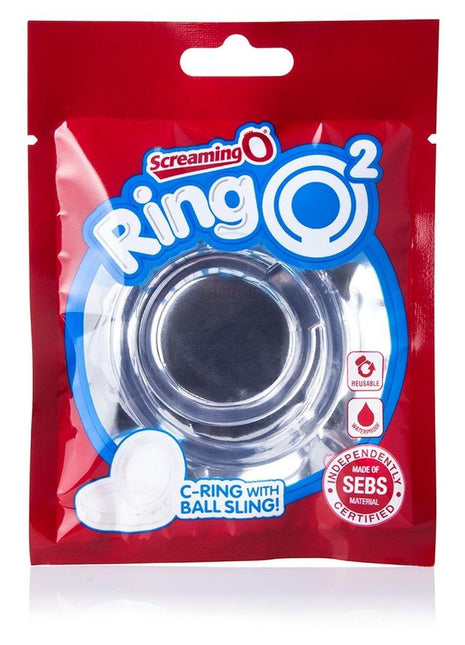 Ringo 2 Stretchy Cock Ring with Testicle Sling - Clear