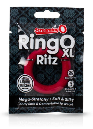 Ringo Ritz XL Individual Ring Silicone - Red - XLarge