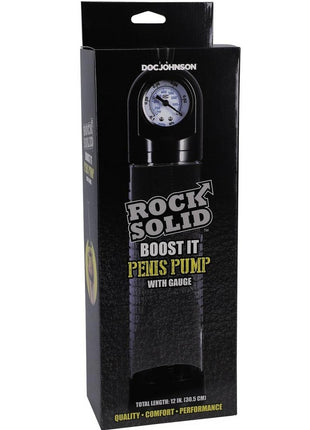 Rock Solid Boost It Penis Pump with Gauge