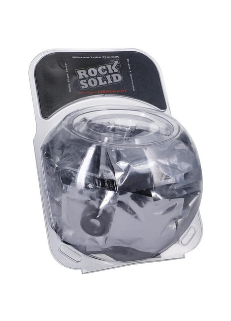 Rock Solid Donut Cock Ring Clambowl - Black - 100 Piece