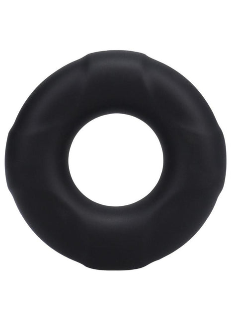 Rock Solid Lifesaver Silicone Cock Ring - Black