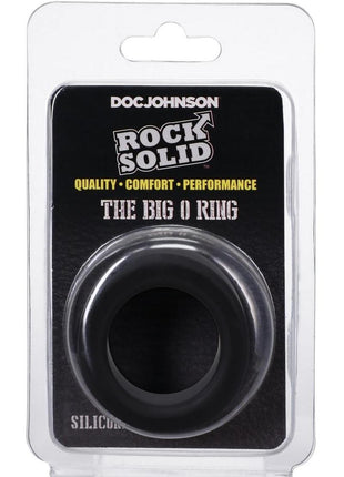 Rock Solid The Big O Silicone Cock Ring - Black