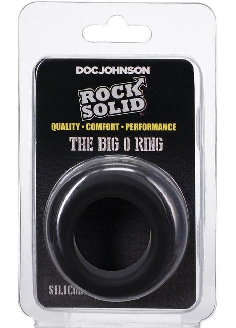 Rock Solid The Big O Silicone Cock Ring - Black
