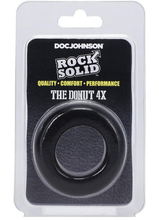 Rock Solid The Donut 4x Cock Ring - Black - 4XLarge