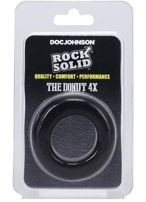 Rock Solid The Donut 4x Cock Ring - Black - 4XLarge
