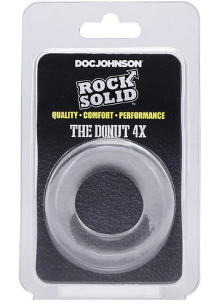 Rock Solid The Donut 4x Cock Ring - Clear - 4XLarge