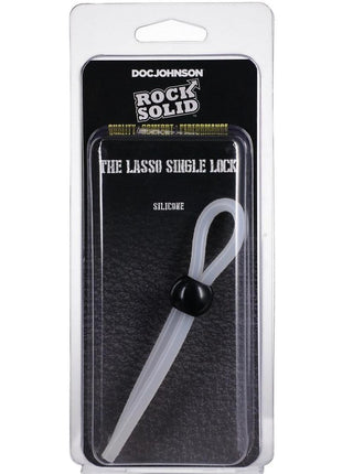 Rock Solid The Lasso Single Lock Adjustable Silicone Cock Ring - White