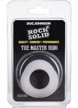 Rock Solid The Master Ring Silicone Cock Ring - White