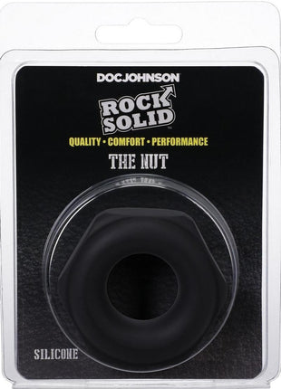 Rock Solid The Nutt Silicone Cock Ring - Black