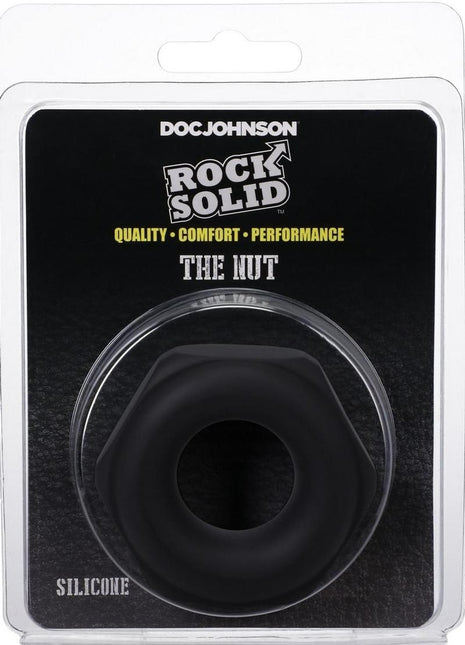 Rock Solid The Nutt Silicone Cock Ring - Black