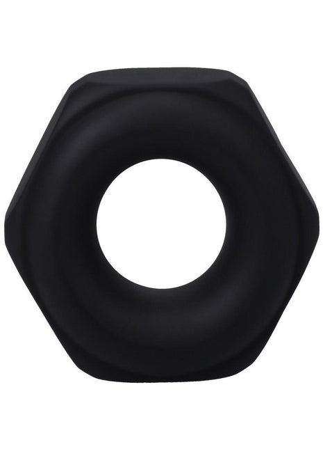 Rock Solid The Nutt Silicone Cock Ring - Black