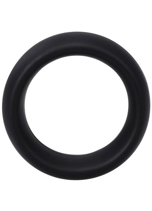 Rock Solid The Silicone Collar Cock Ring - Black - Small