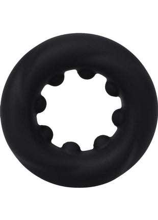 Rock Solid The Twist Silicone Cock Ring - Black