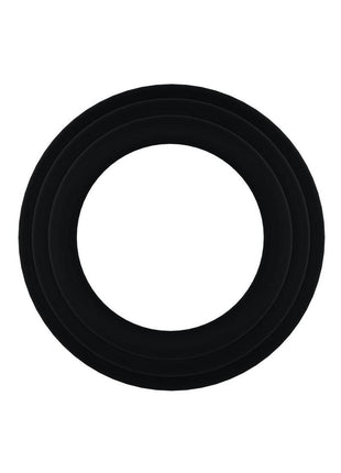 Rock Solid Tri-Pack Silicone Gasket Cock Ring - Black