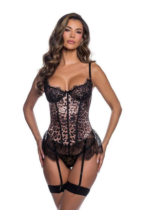 Playboy Bella Bustier - Leopard - Medium