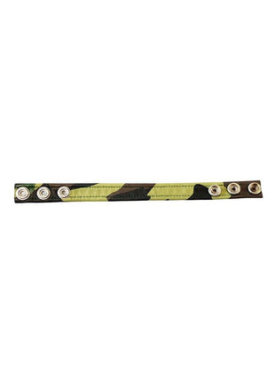 Rouge Leather Adjustable Cock Strap - Black and Camouflage - Black