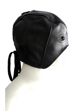 Rouge Leather Half Mask - Black