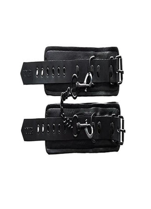 Rouge Leather Wrist Cuffs - Black