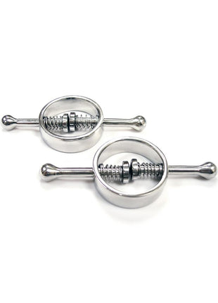 Rouge Metal Adjustable Nipple Clamps - Silver