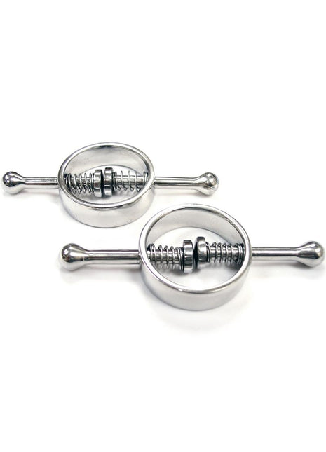 Rouge Metal Adjustable Nipple Clamps - Silver