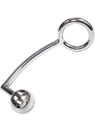 Rouge Stainless Steel Cock Ring with Anal Probe