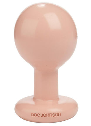 Round Butt Plug - Flesh - Medium - 3.5 Inch