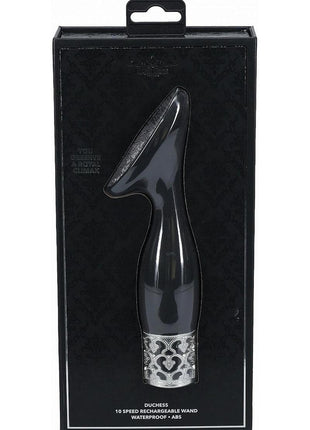 Royal Gems Duchess Silicone Rechargeable Vibrator - Black