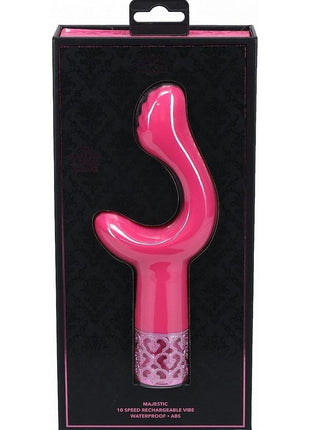 Royal Gems Majestic Rechargeable Silicone Vibrator - Pink