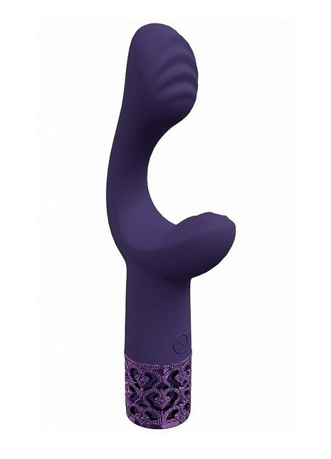 Royal Gems Majestic Rechargeable Silicone Vibrator - Purple