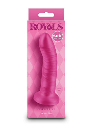 Royals Charlie Silicone Dildo - Pink - 5in