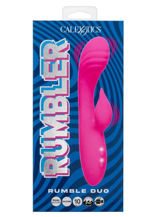 Rumbler Rumble Duo Rechargeable Silicone Rabbit Vibrator - Pink