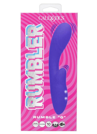 Rumbler Rumble G Rechargeable Silicone Dual Vibrator - Purple