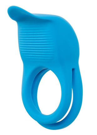 Rumbler Rumble Rechargeable Silicone Dual Cock Ring - Blue