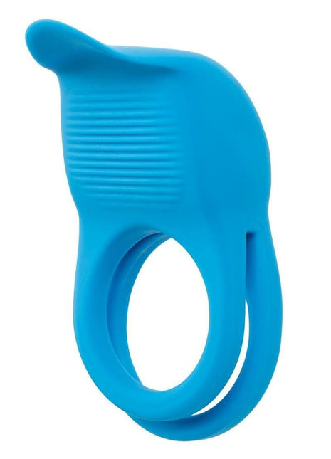 Rumbler Rumble Rechargeable Silicone Dual Cock Ring - Blue